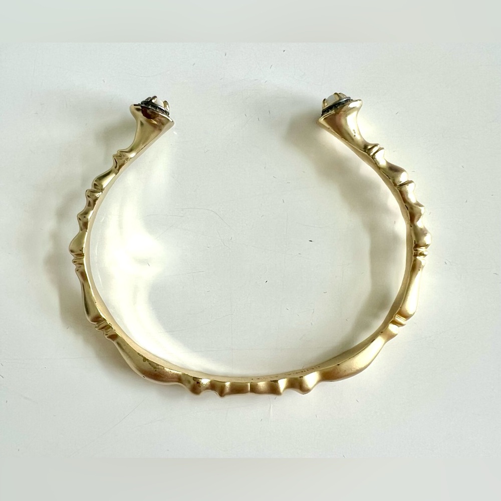 Kendra Scott Ryker Gold Cuff Bracelet with Opals - Picture 3 of 5